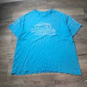 Subaru Launch Control T Shirt Mens XL Blue Graphic‎ Rally Racing Distressed